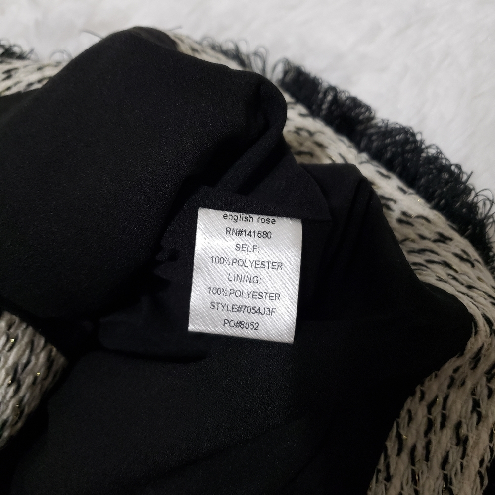 English Rose Shimmer Front zip Vest size small - Picture 5 of 5